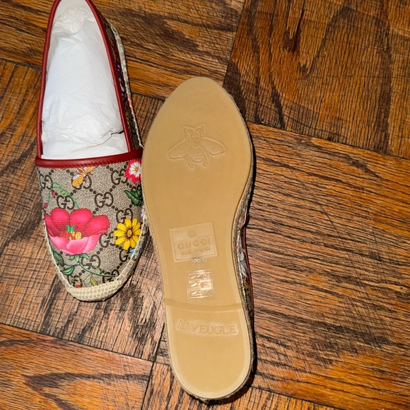 GUCCI BLOOM SUPREME FLORAL ESPADRILLES - Picture 4 of 4